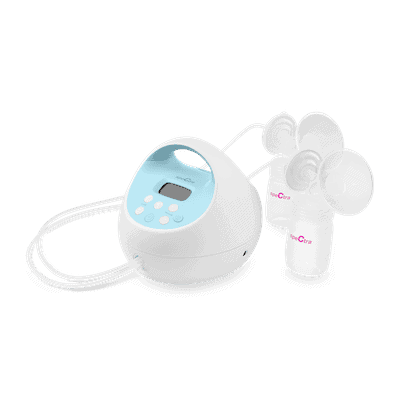 Spectra S1 Plus Breast pump with bottles connected