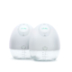elvie double electric breast pump fornt view white color hero