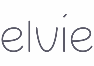 elvie breast pump logo gray big