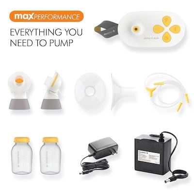 Everything You Need_MM 3000x3000 Medela Pump in Style with Maxflow Breast pump and supplies