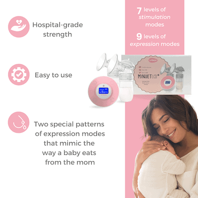 7levelsofmassagemodes_6-min Unimom Minuet Breast Pump and Description