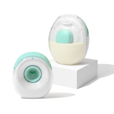 Willow Go Wearable Hands-Free Breast Pump with milk