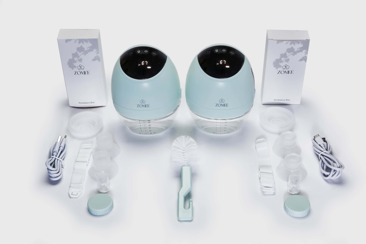ZOMEE_PRODUCT_12_2023_ ZNP-200_17400 copy Zomee Fit Breast Pump with Supplies