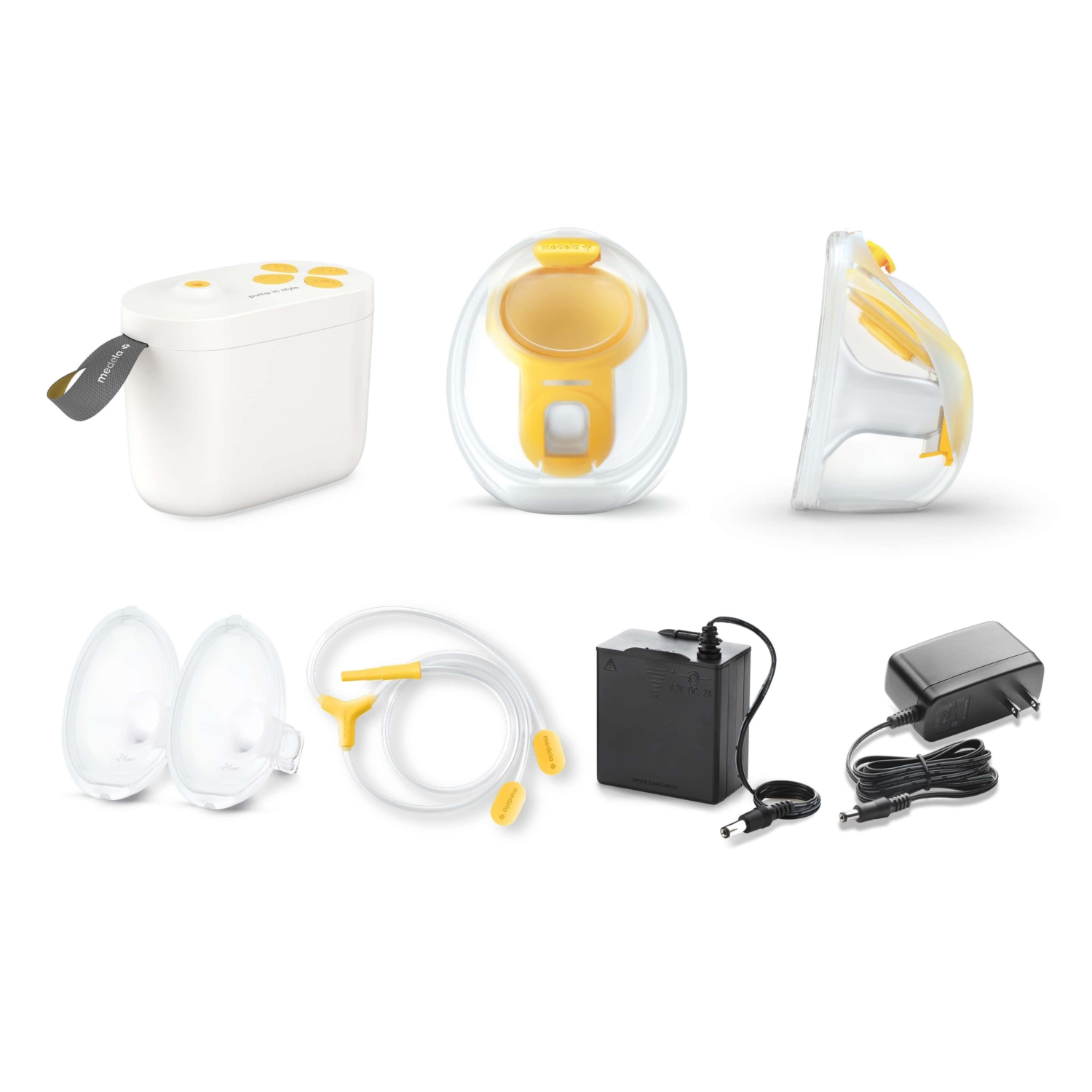 Medela Pump in Style Hands-free Breast Pump with parts and charger