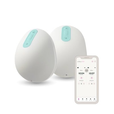 Willow 360 Leak-Proof wearable double electric breast pump with phone