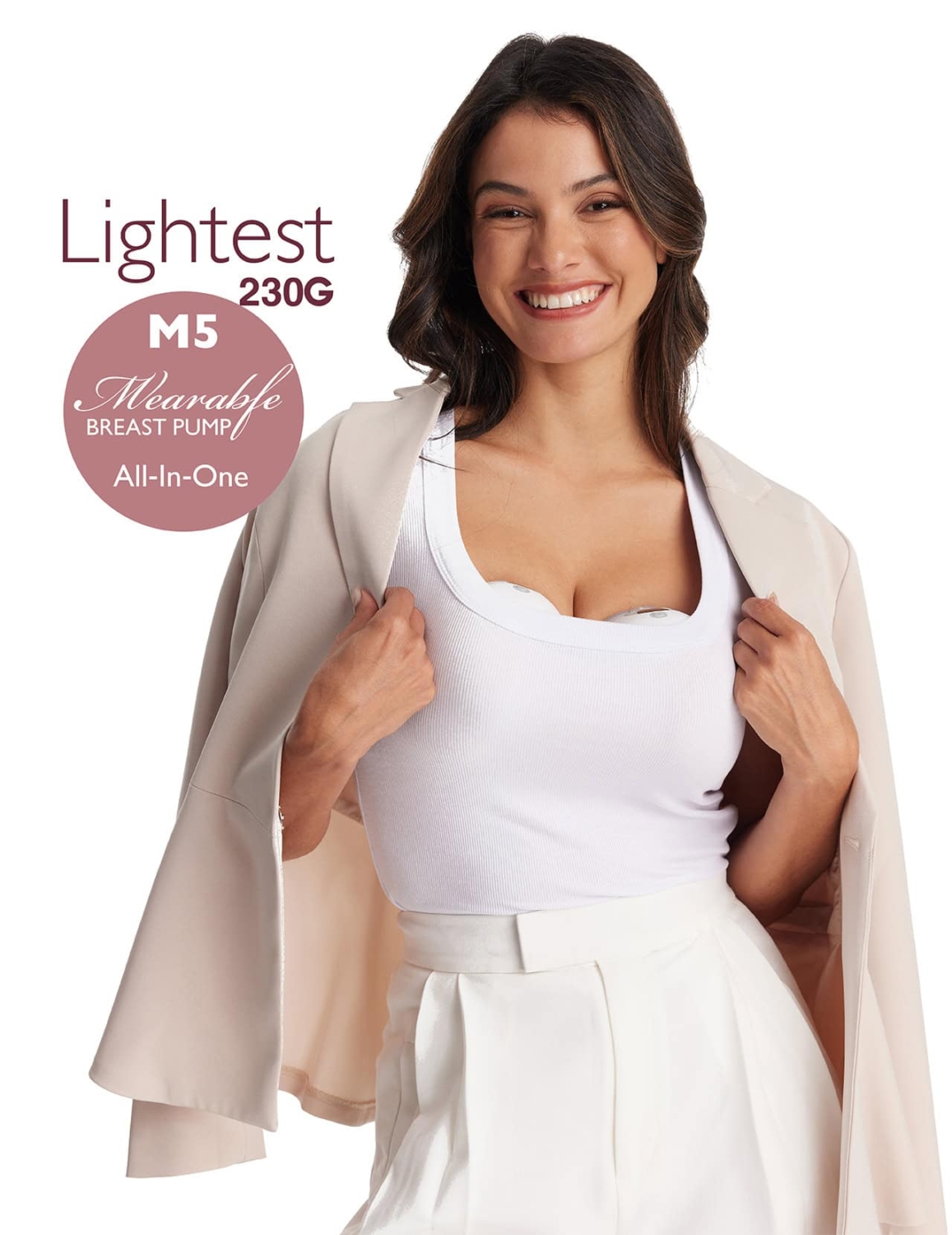2 women wearing Momcozy M5 Wearable Breast Pump