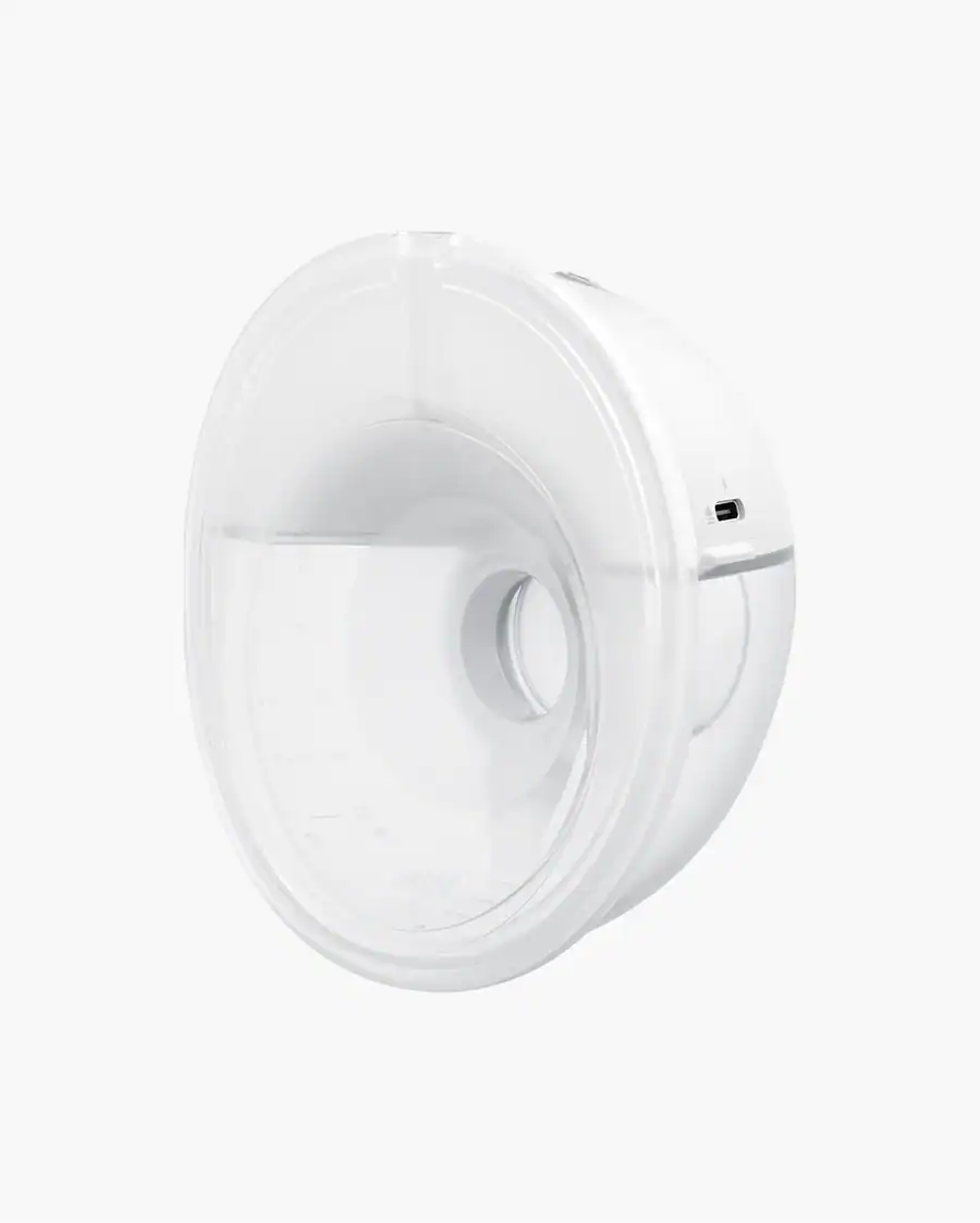 4 Momcozy M5 wearable breast pump slanted view